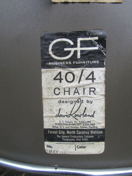 Vintage, David Rowland, 40/4, stoelen, howe